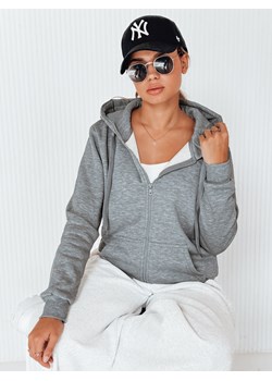 Bluza damska rozpinana z kapturem antracytowa Dstreet BY0232 ze sklepu DSTREET.PL w kategorii Bluzy damskie - zdjęcie 186337854