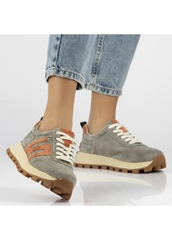 Sneakersy damskie - Filippo DP6743/25, khaki, sznurowane ze sklepu ulubioneobuwie w kategorii Buty sportowe damskie - zdjęcie 186337952