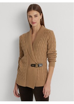 LAUREN RALPH LAUREN Sweter 200808258002 Beżowy Regular Fit ze sklepu MODIVO w kategorii Swetry damskie - zdjęcie 186338752