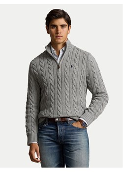 Polo Ralph Lauren Sweter 710810841002 Szary Regular Fit ze sklepu MODIVO w kategorii Swetry męskie - zdjęcie 186338771