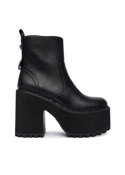 Botki Buffalo Killah Zip Boot Mid 1622374 Czarny ze sklepu eobuwie.pl w kategorii Botki - zdjęcie 186341570