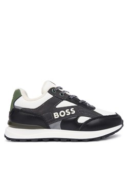 Sneakersy BOSS J52560 M Czarny ze sklepu eobuwie.pl w kategorii Buty sportowe dziecięce - zdjęcie 186341641