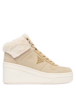 Sneakersy Guess FLFRFR SUE12 Beżowy ze sklepu eobuwie.pl w kategorii Buty sportowe damskie - zdjęcie 186341670