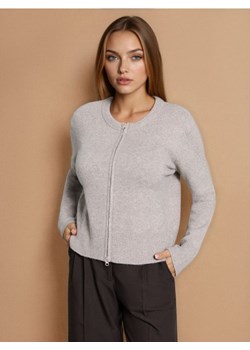 Sinsay - Sweter na zamek - brązowy - id: 220GT-84M - marki Sinsay - 186342983 Sinsay - Sweter na zamek - brązowy ze sklepu Sinsay w kategorii Swetry damskie - zdjęcie 186342983