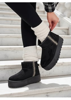 Royalfashion Krótkie buty a'la śniegowce damskie Haluzi ze sklepu royalfashion.pl w kategorii Śniegowce damskie - zdjęcie 186343151