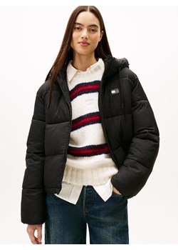 Tommy Jeans Damska kurtka pikowana Kobiety czarny jednolity ze sklepu vangraaf w kategorii Kurtki damskie - zdjęcie 186343392
