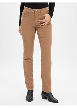 BRAX Damskie spodnie sztruksowe - Mary Kobiety Sztruks taupe jednolity ze sklepu vangraaf w kategorii Spodnie damskie - zdjęcie 186343404