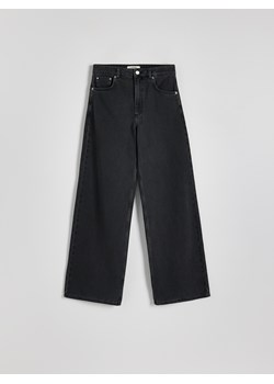 Reserved - Jeansy wide leg - szary ze sklepu Reserved w kategorii Jeansy damskie - zdjęcie 186343534