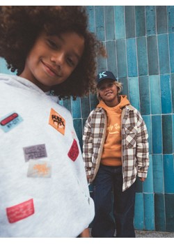 Reserved - Bawełniana bluza oversize - pomarańczowy ze sklepu Reserved w kategorii Bluzy chłopięce - zdjęcie 186343561