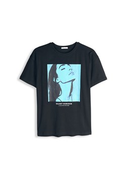 GATE Bawełniany t-shirt z nadrukiem 34 ze sklepu gateshop w kategorii Bluzki damskie - zdjęcie 186344792