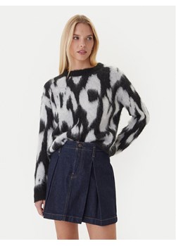 Calvin Klein Sweter Brushed Hairy LV044D343G Czarny Regular Fit ze sklepu MODIVO w kategorii Swetry damskie - zdjęcie 186344984