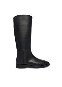 Calvin Klein Kozaki Formal Utk Boot Lth HW0HW02599 Czarny ze sklepu MODIVO w kategorii Kozaki damskie - zdjęcie 186345012