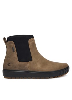 ECCO Sztyblety Soft 7 Tred W 45046302559 Brązowy ze sklepu MODIVO w kategorii Botki - zdjęcie 186345074