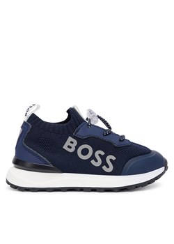 BOSS Sneakersy J52583 M Granatowy - id: 0000305594891 - marki BOSS HUGO BOSS - 186345104 BOSS Sneakersy J52583 M Granatowy ze sklepu MODIVO w kategorii Buty sportowe dziecięce - zdjęcie 186345104