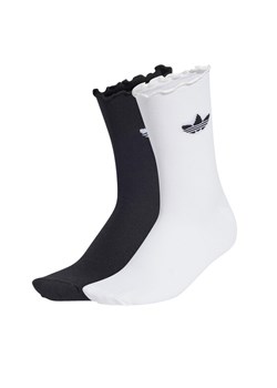 adidas Skarpety długie Ruffle Sock 2P JD5623 Biały ze sklepu MODIVO w kategorii Skarpetki damskie - zdjęcie 186345224