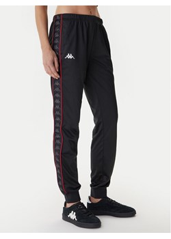 Kappa Spodnie dresowe 303R5K0 Czarny Slim Fit ze sklepu MODIVO w kategorii Spodnie damskie - zdjęcie 186345292