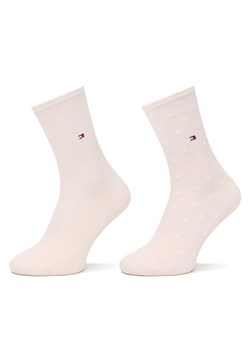Tommy Hilfiger Skarpety długie 100001493 Różowy ze sklepu MODIVO w kategorii Skarpetki damskie - zdjęcie 186345341