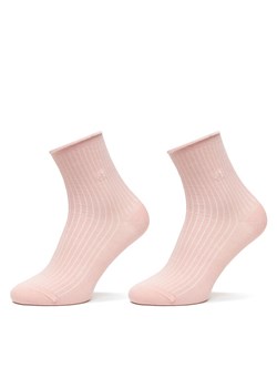 Calvin Klein Skarpety długie 701229681 Różowy ze sklepu MODIVO w kategorii Skarpetki damskie - zdjęcie 186345402
