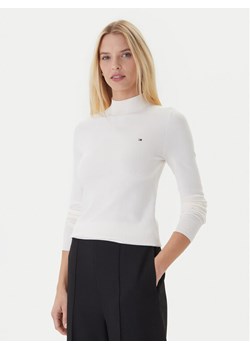 Tommy Hilfiger Sweter WW0WW47462 Écru Regular Fit ze sklepu MODIVO w kategorii Swetry damskie - zdjęcie 186345482