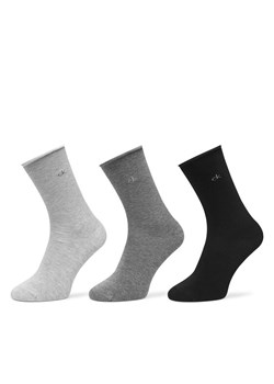 Calvin Klein Skarpety długie 701234368 Szary ze sklepu MODIVO w kategorii Skarpetki damskie - zdjęcie 186345520