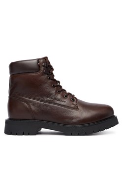 Tommy Hilfiger Trapery Flex Th Outdoor Rs FM0FM05600 Brązowy ze sklepu MODIVO w kategorii Buty zimowe męskie - zdjęcie 186345524
