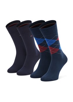 Tommy Hilfiger Skarpety długie 100001495 Granatowy ze sklepu MODIVO w kategorii Skarpetki męskie - zdjęcie 186345572