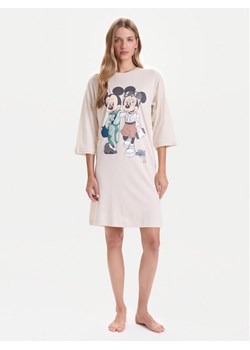 United Colors Of Benetton Koszula nocna 3Y5E3C01G Beżowy Relaxed Fit ze sklepu MODIVO w kategorii Koszule nocne - zdjęcie 186345601