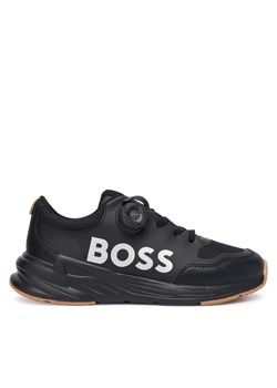 BOSS Sneakersy J52566 M Czarny ze sklepu MODIVO w kategorii Buty sportowe dziecięce - zdjęcie 186345684