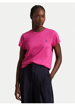Polo Ralph Lauren T-Shirt 211898698031 Różowy Regular Fit ze sklepu MODIVO w kategorii Bluzki damskie - zdjęcie 186345711