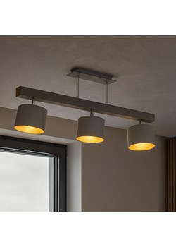 Drewniana 3 punktowa lampa sufitowa w stylu skandynawskim HOLLYWOOD GOLD ze sklepu Lysne w kategorii Lampy wiszące - zdjęcie 186350212