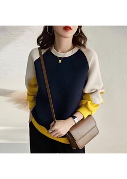 Bluza damska w stylu oversize - Żółty S ze sklepu Intimica.pl w kategorii Bluzy damskie - zdjęcie 186352452