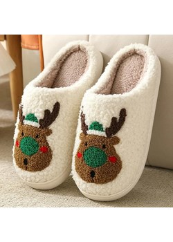 Kapcie świąteczne z reniferem - Zielony 36-37 ze sklepu Intimica.pl w kategorii Kapcie damskie - zdjęcie 186358451