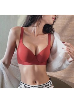 Modelujący biustonosz  z fiszbinami - Czerwony B - id: 9511016333641 - marki Intimica - 186363442 Modelujący biustonosz  z fiszbinami - Czerwony B ze sklepu Intimica.pl w kategorii Biustonosze - zdjęcie 186363442