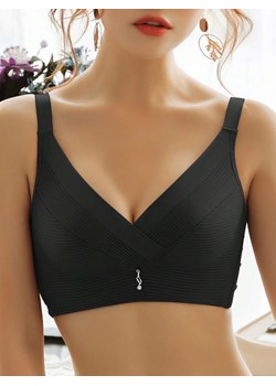 Modelujący biustonosz z trójkątnymi miseczkami - Czarny Uniwersalny - id: 9514803364169 - marki Intimica - 186363472 Modelujący biustonosz z trójkątnymi miseczkami - Czarny Uniwersalny ze sklepu Intimica.pl w kategorii Biustonosze - zdjęcie 186363472