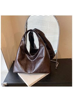 Skórzana torba na ramię - Brązowy ze sklepu Intimica.pl w kategorii Torby Shopper bag - zdjęcie 186367214