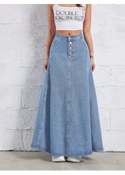 Spódnica maxi denim - Jasnoniebieski XS ze sklepu Intimica.pl w kategorii Spódnice - zdjęcie 186367582