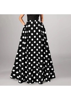 Spódnica maxi w grochy - Czarny S ze sklepu Intimica.pl w kategorii Spódnice - zdjęcie 186367634