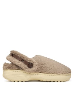 Kapcie Crocs Classic Unfurgettable Clog 211116 Beżowy ze sklepu eobuwie.pl w kategorii Kapcie damskie - zdjęcie 186371700