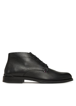 Trzewiki Tommy Hilfiger Corporate Hilfiger Lth Boot FM0FM05697 Czarny ze sklepu eobuwie.pl w kategorii Buty zimowe męskie - zdjęcie 186371742