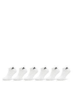 Skarpety krótkie adidas Cushioned Sportswear Ankle Socks 6 Pairs HT3442 Biały ze sklepu eobuwie.pl w kategorii Skarpetki męskie - zdjęcie 186371760