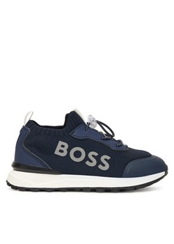 Sneakersy BOSS J52583 S Granatowy ze sklepu eobuwie.pl w kategorii Buty sportowe dziecięce - zdjęcie 186371900