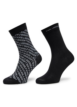 Skarpety długie KARL LAGERFELD 246W6002 Czarny - id: 8721066044532 - marki Karl Lagerfeld - 186372042 Skarpety długie KARL LAGERFELD 246W6002 Czarny ze sklepu eobuwie.pl w kategorii Skarpetki damskie - zdjęcie 186372042