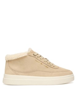 Sneakersy Tommy Hilfiger Modern Court Sneaker Mc Wl FW0FW09000 Beżowy ze sklepu eobuwie.pl w kategorii Buty sportowe damskie - zdjęcie 186372071