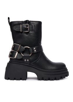 Botki Buffalo Bravr Biker Lo 1220067 Czarny ze sklepu eobuwie.pl w kategorii Botki - zdjęcie 186372170