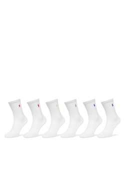 Skarpety długie Polo Ralph Lauren 455972889003 Biały ze sklepu eobuwie.pl w kategorii Skarpetki damskie - zdjęcie 186372211