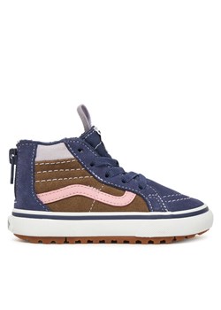 Sneakersy Vans MTE SK8-Hi Zip VN000D0M11E1 Granatowy ze sklepu eobuwie.pl w kategorii Buty sportowe dziecięce - zdjęcie 186372221