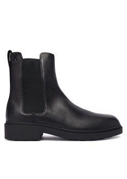Sztyblety Calvin Klein Dress Lug Chelsea Boot Lth YM0YM01389 Czarny ze sklepu eobuwie.pl w kategorii Buty zimowe męskie - zdjęcie 186372224