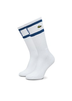 Skarpety długie Lacoste RA8095-00 F2F Biały ze sklepu eobuwie.pl w kategorii Skarpetki męskie - zdjęcie 186372331