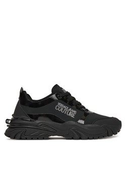 Sneakersy Versace Jeans Couture 79YA3SIB ZSC91 Czarny ze sklepu eobuwie.pl w kategorii Buty sportowe męskie - zdjęcie 186372394