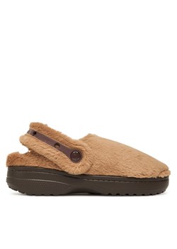 Kapcie Crocs Classic Unfurgettable Clog 211116 Brązowy ze sklepu eobuwie.pl w kategorii Kapcie damskie - zdjęcie 186372401
